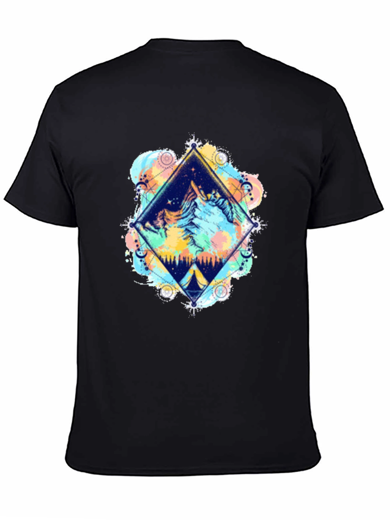 Mountain Scene Graphic Tee - Nature Adventure Shirt