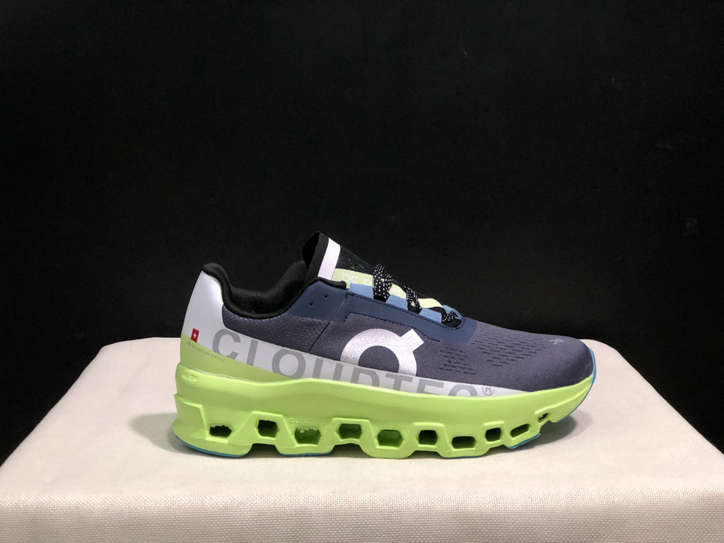 On Running Cloudmonster Sneakers Dark Blue | Green
