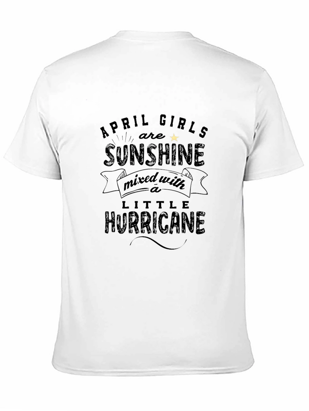 April Girls Sunshine Hurricane Black T-Shirt