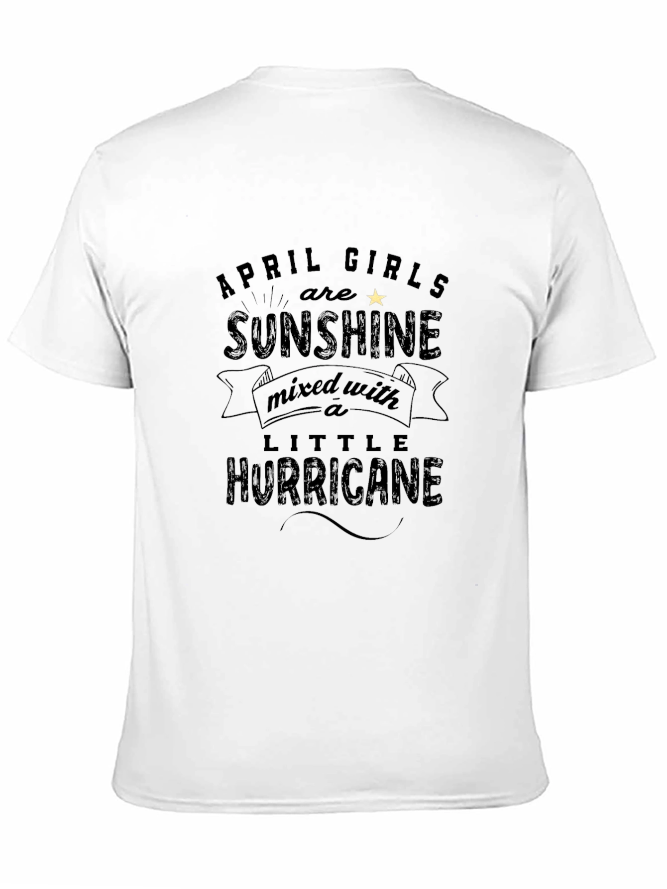 April Girls Sunshine Hurricane Black T-Shirt
