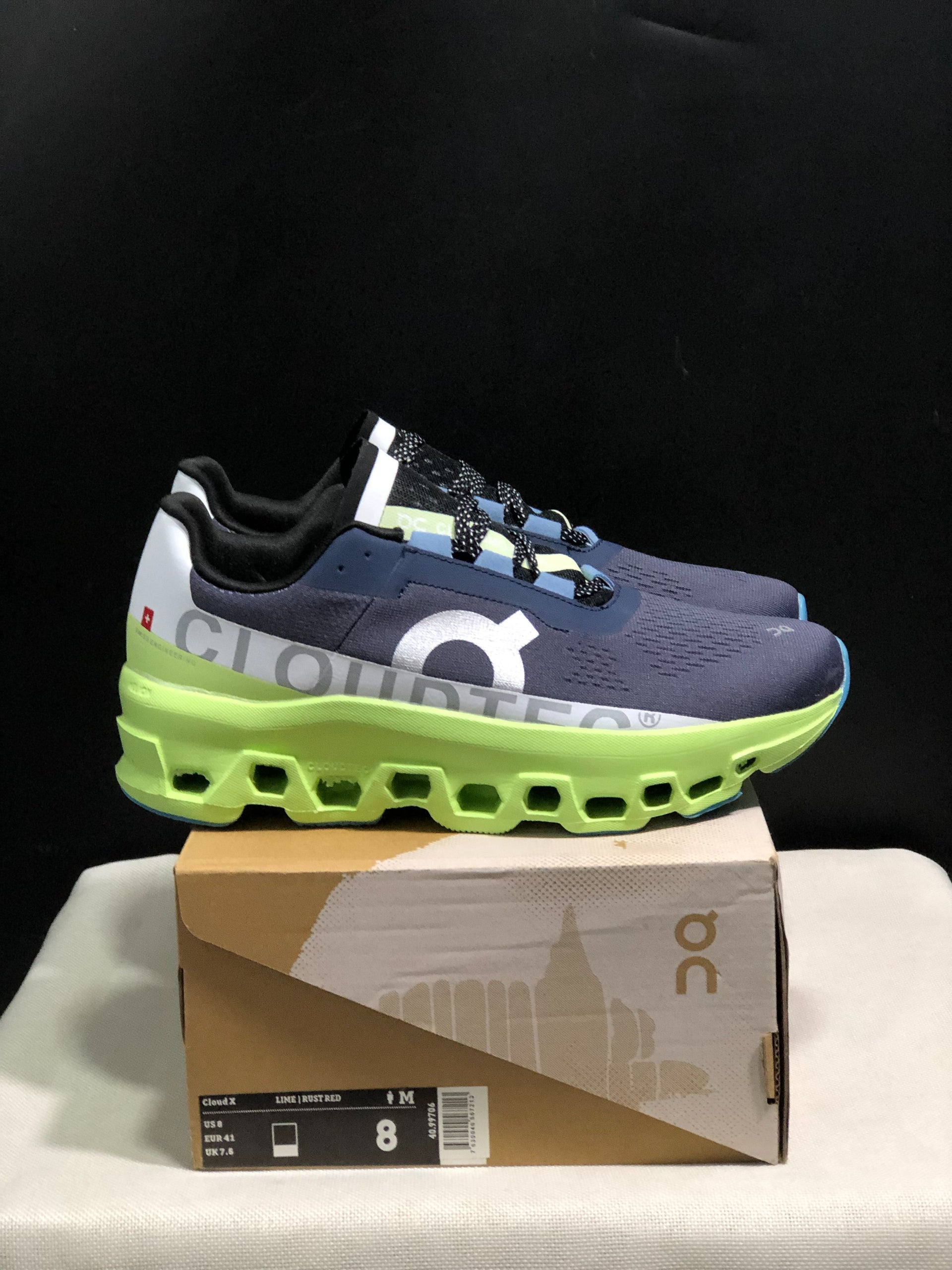 On Running Cloudmonster Sneakers Dark Blue | Green