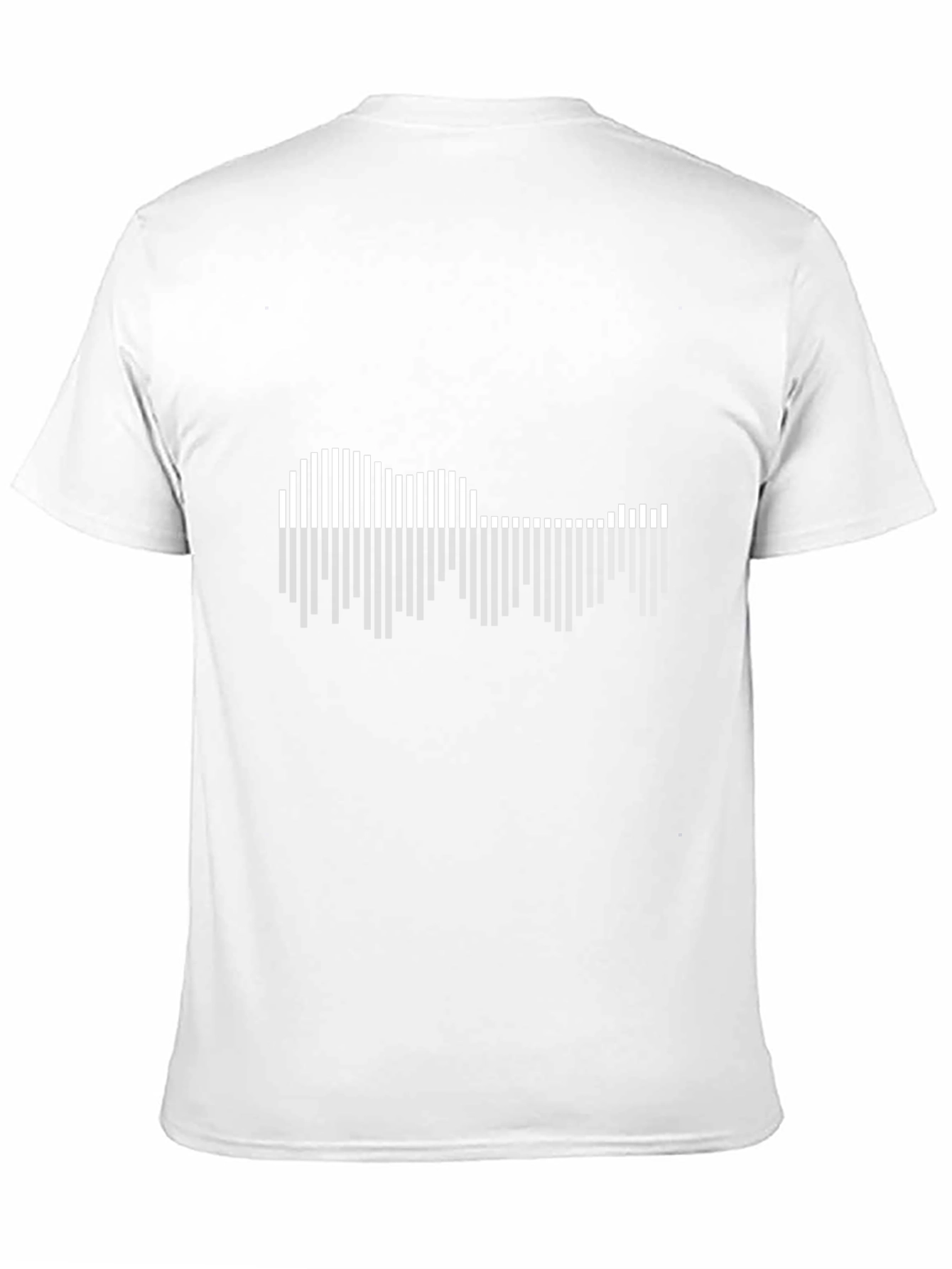 Audio Waveform Graphic Tee - Black Cotton T-Shirt