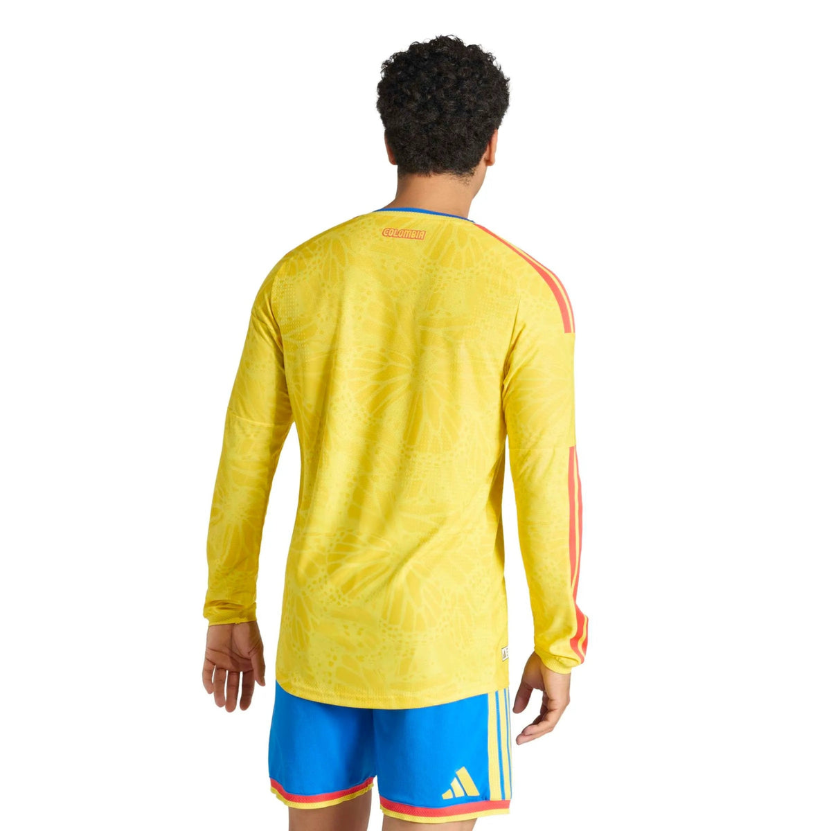 2026 Colombia Men's Authentic Home Long-Sleeve Soccer Jersey (Custom)