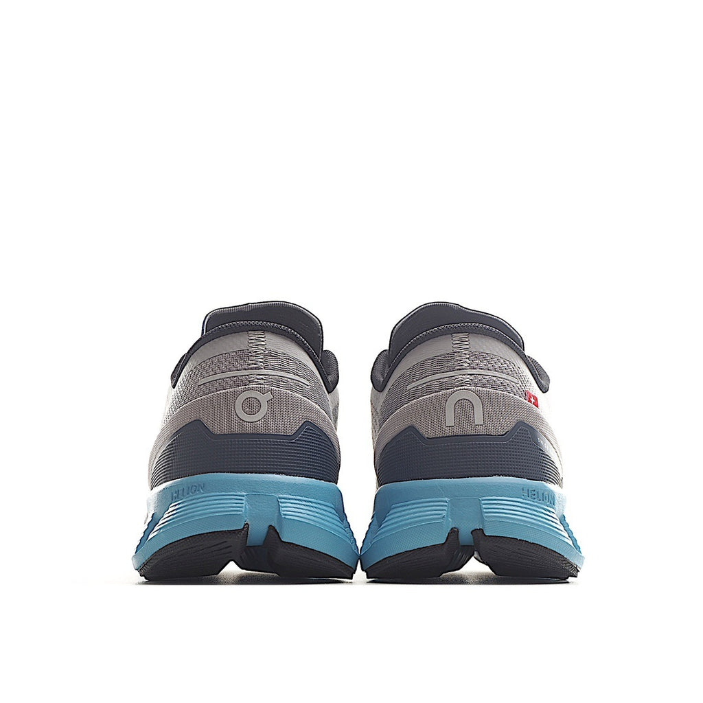 On Running Cloud X Alloy Grey Niagara Blue