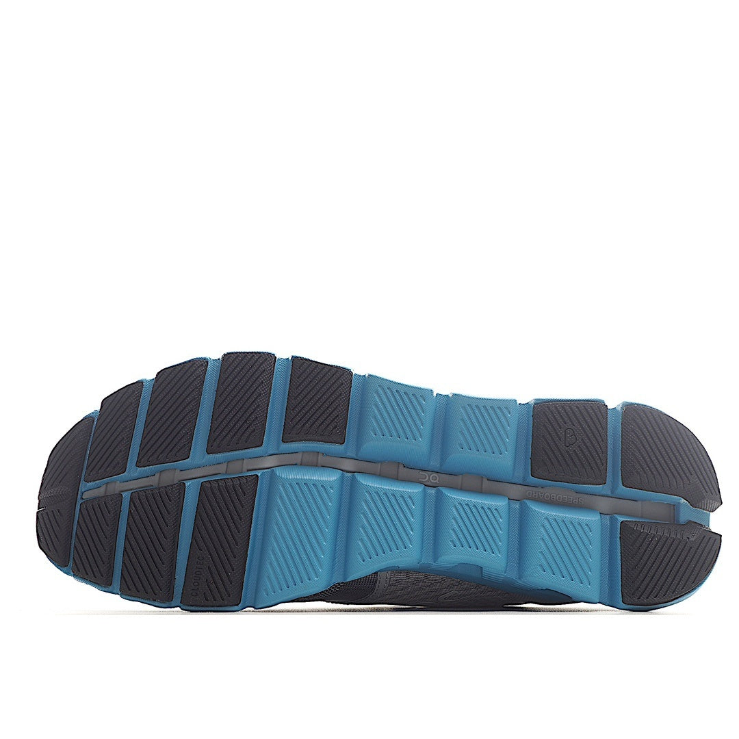 On Running Cloud X Alloy Grey Niagara Blue