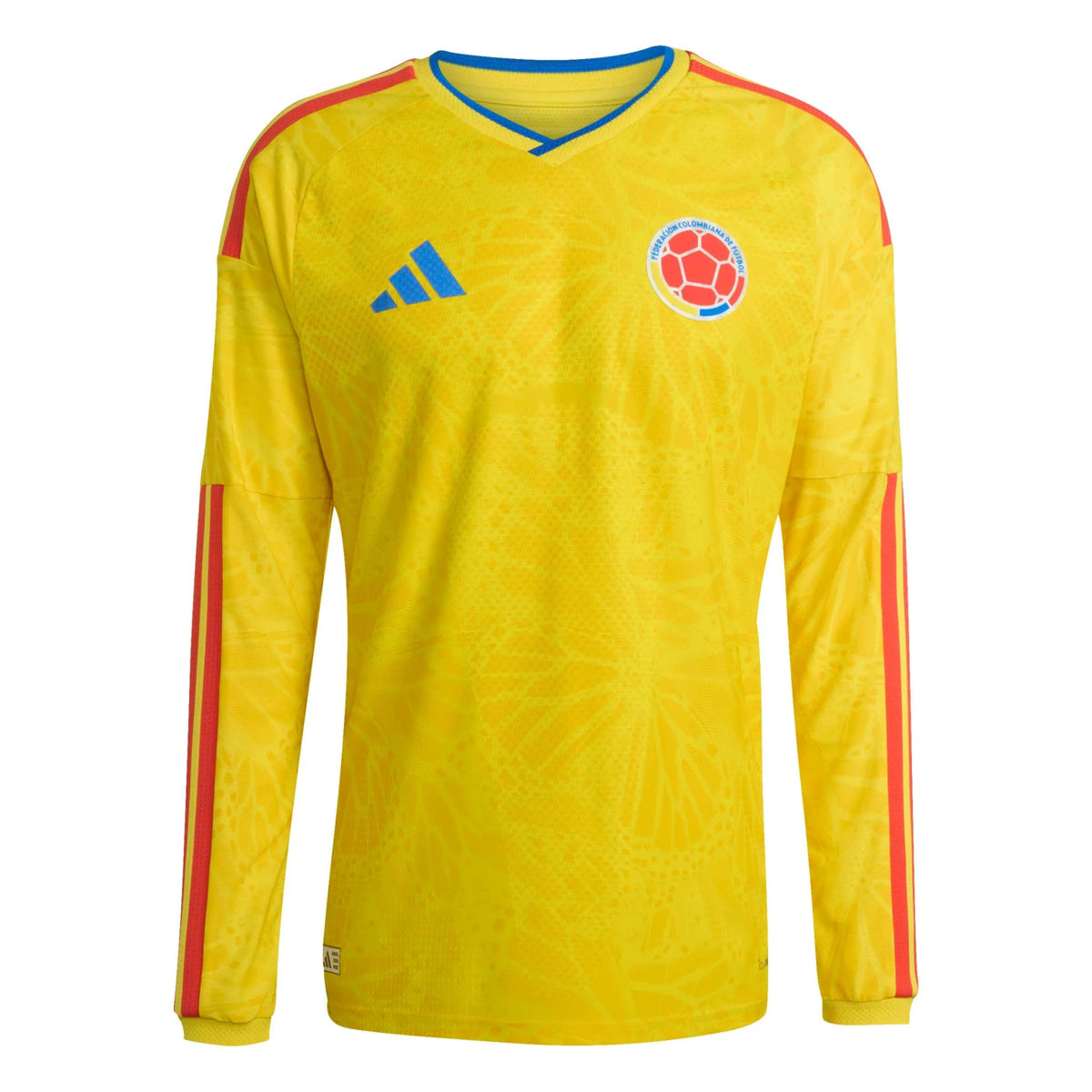 2026 Colombia Men's Authentic Home Long-Sleeve Soccer Jersey (Custom)