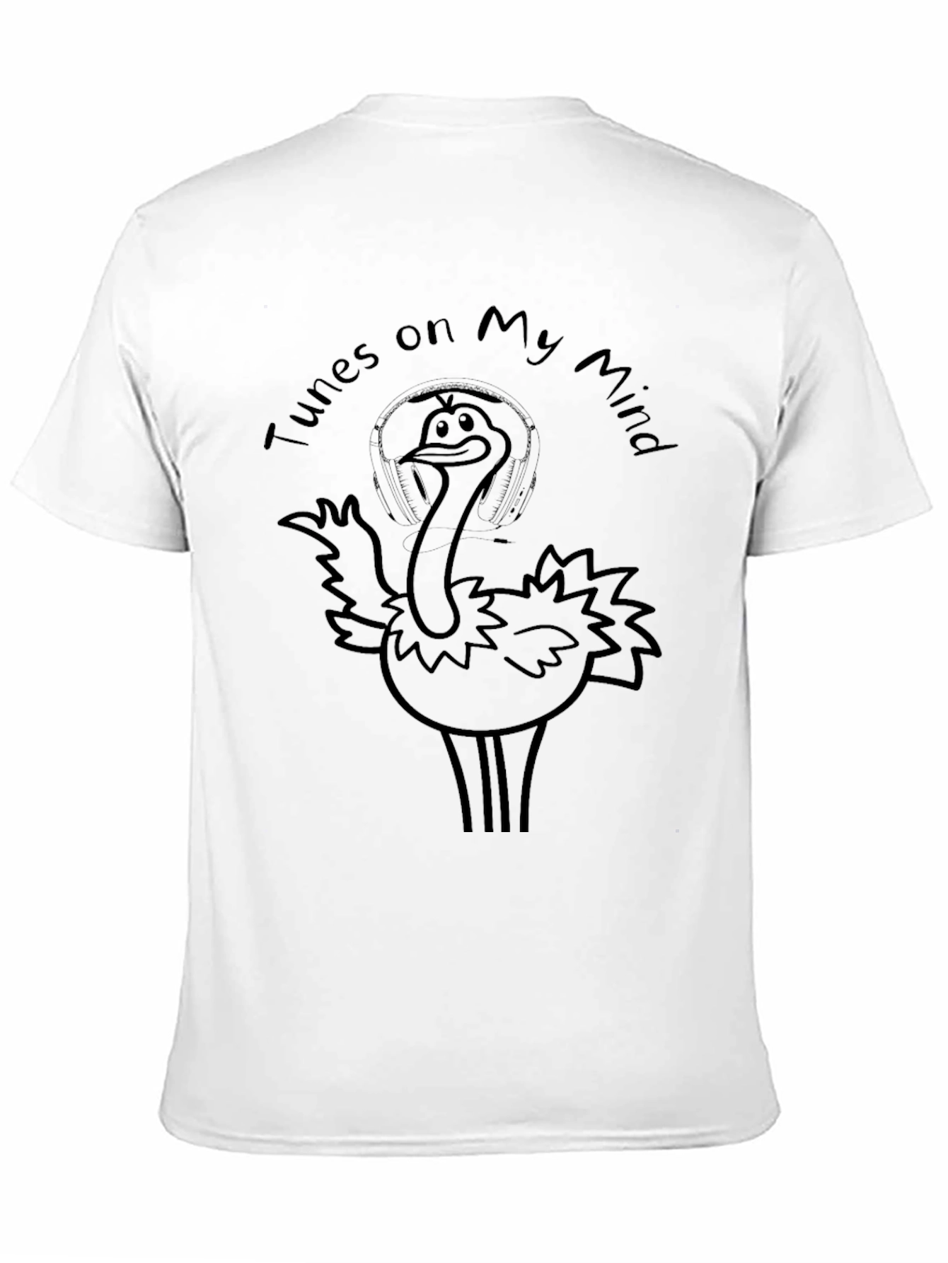 Tunes on My Mind Ostrich Graphic Tee