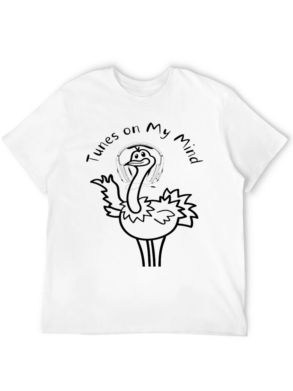 Tunes on My Mind Ostrich Graphic Tee