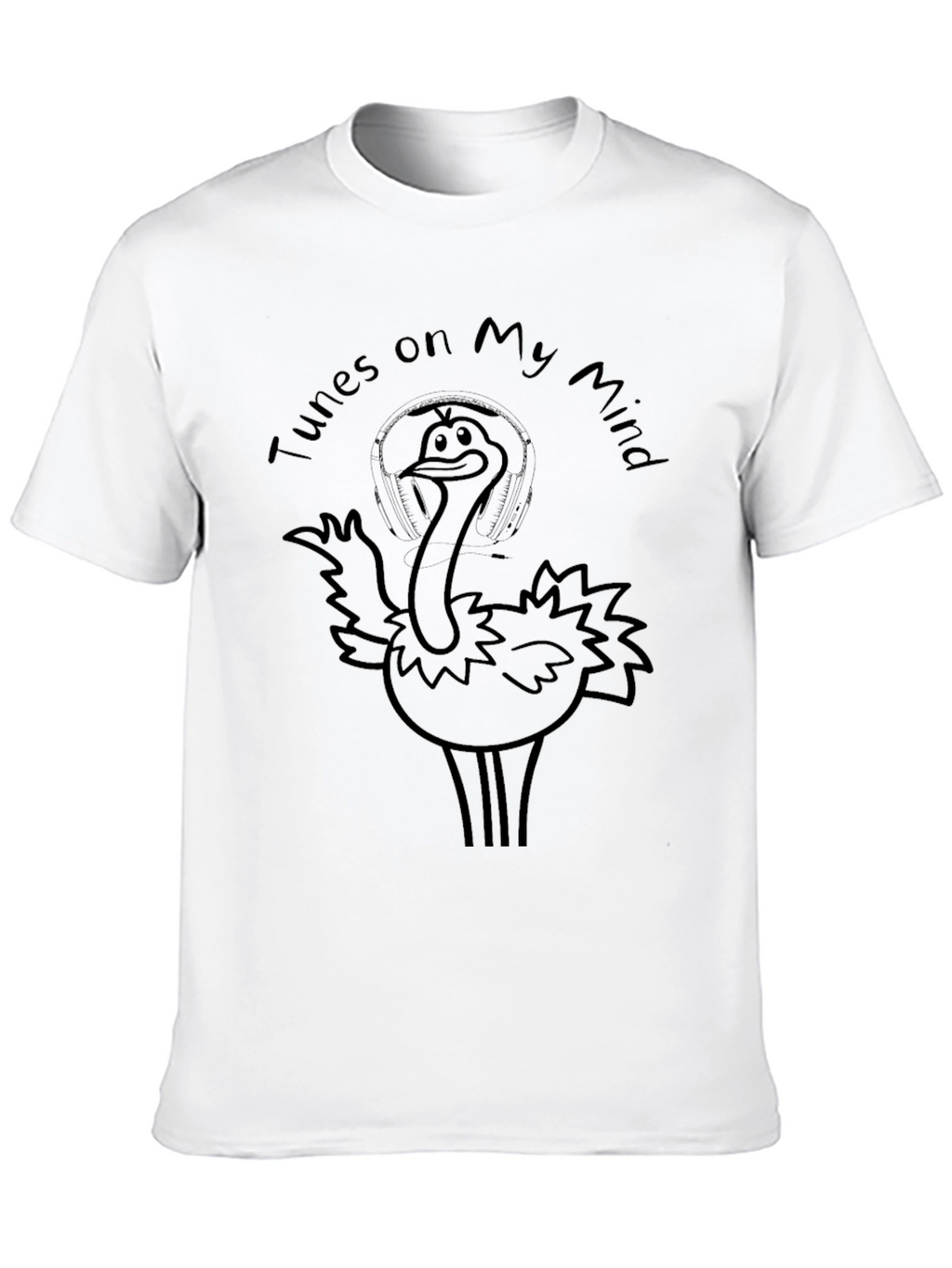 Tunes on My Mind Ostrich Graphic Tee