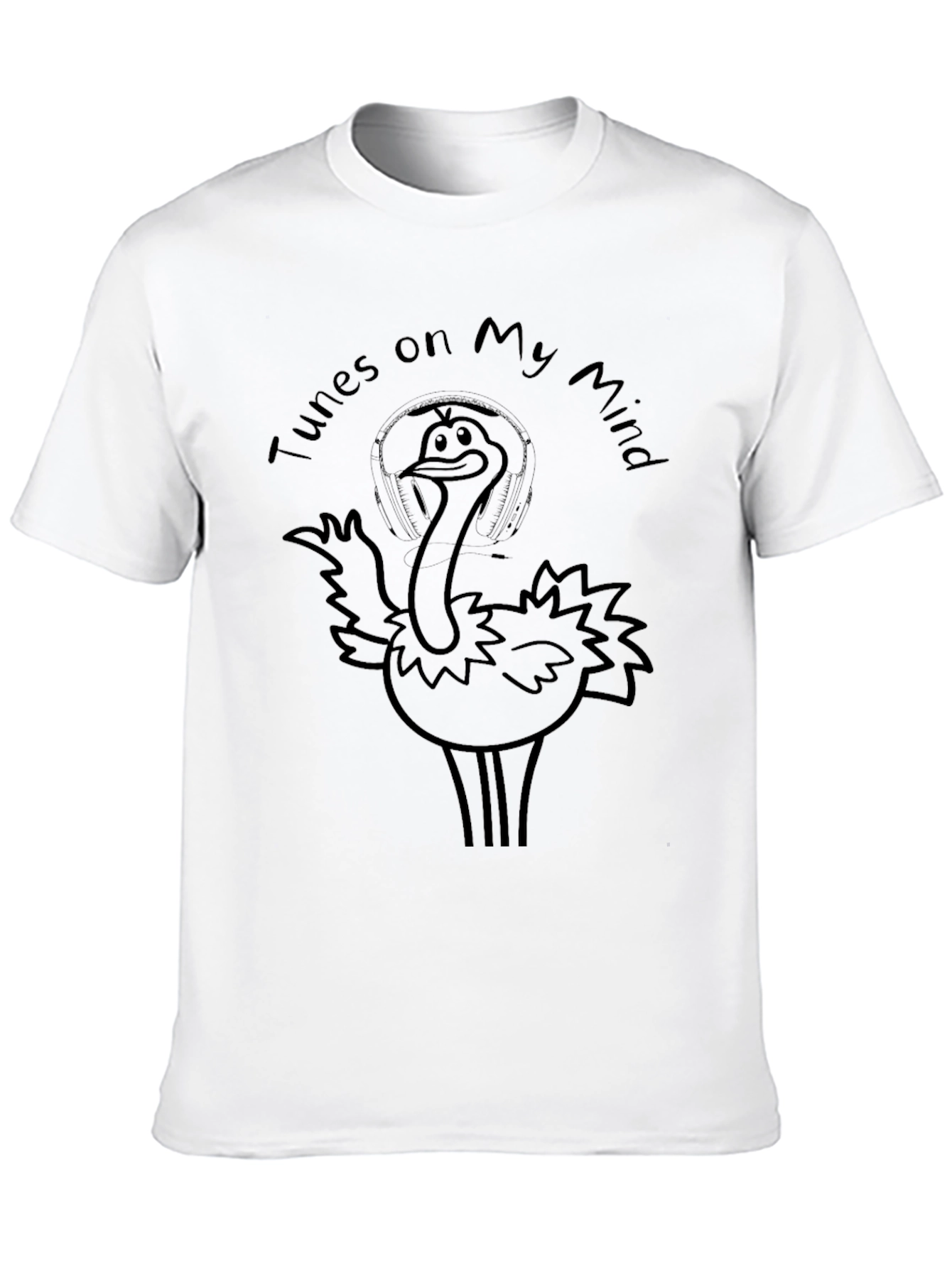Tunes on My Mind Ostrich Graphic Tee