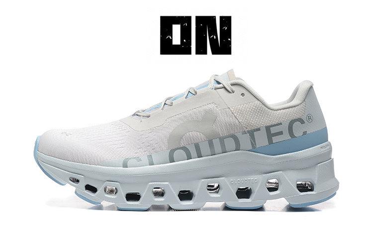 On Running Cloudmonster Sneakers White | Light blue