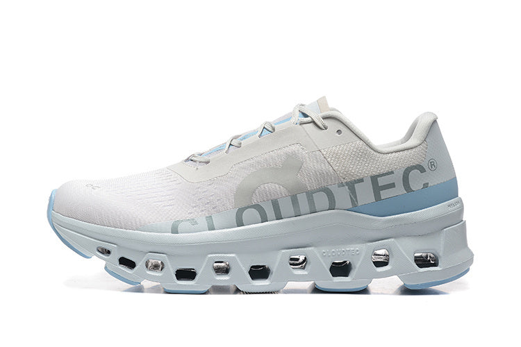 On Running Cloudmonster Sneakers White | Light blue