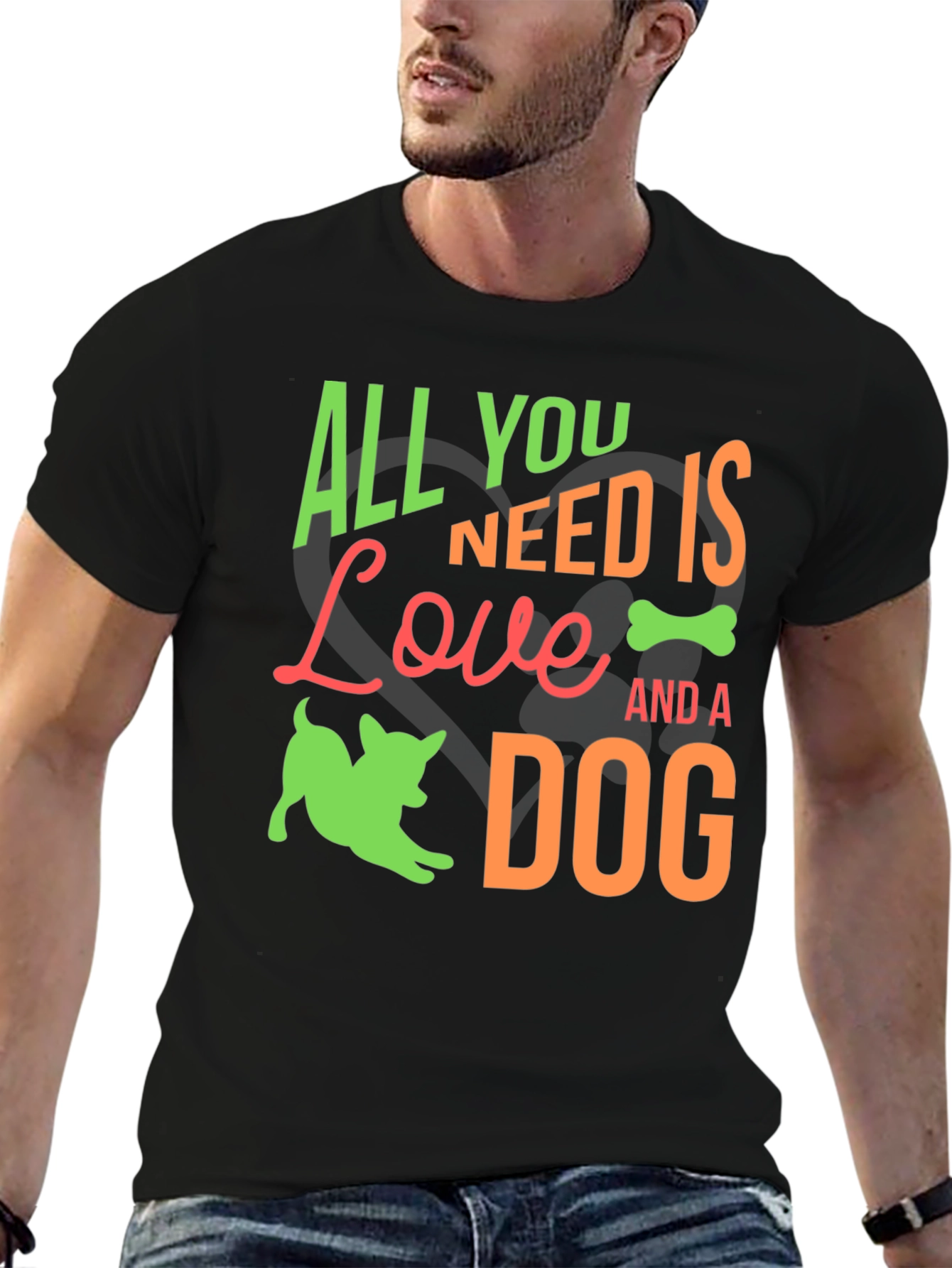 Dog Lover T-Shirt: All You Need is Love and a Dog