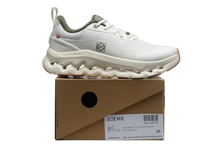 On x Loewe Cloudtilt 2.0 "White/Khaki" sneakers