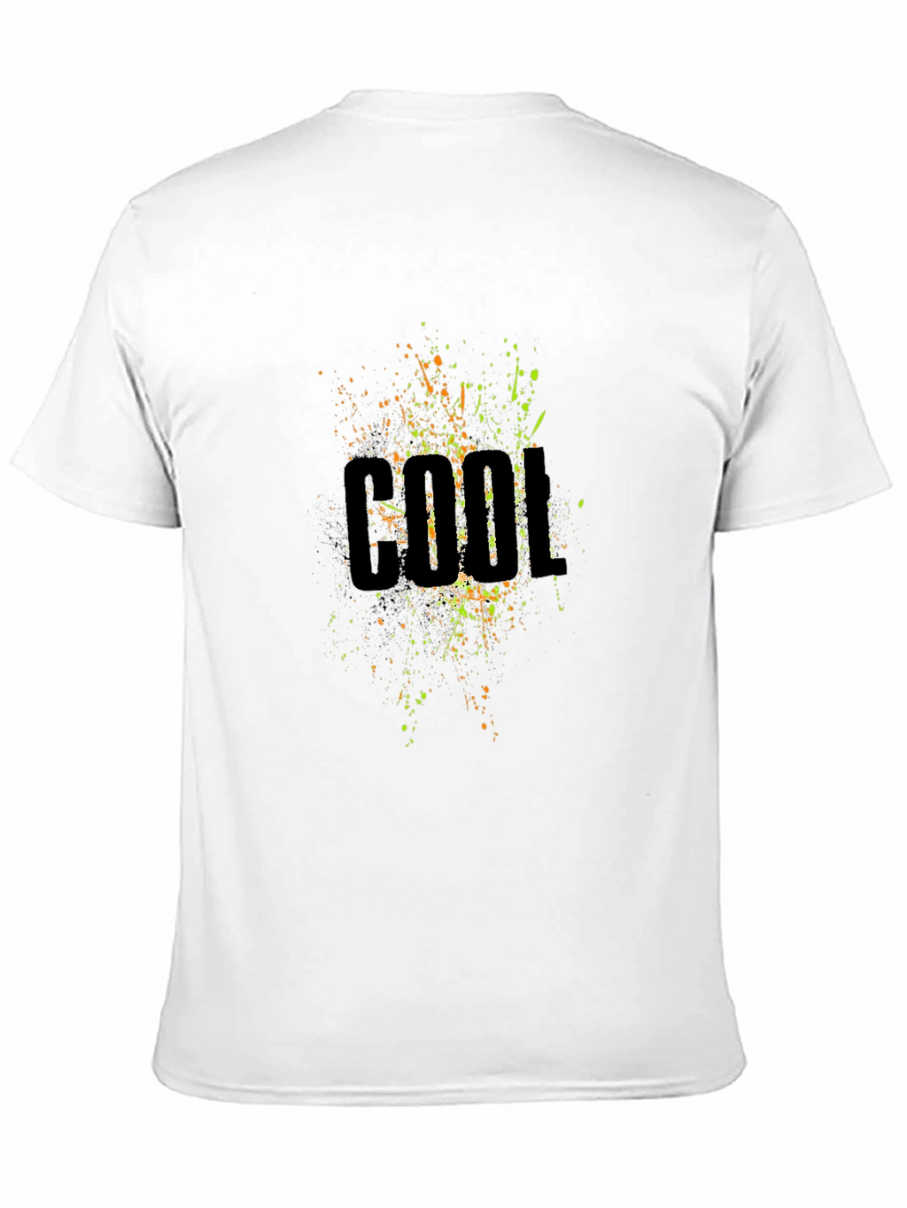 Cool Splatter Graphic Black T-Shirt