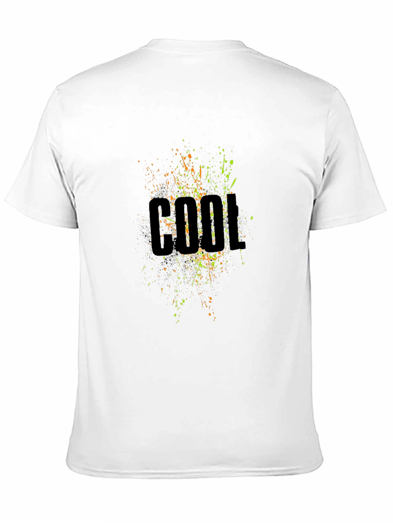 Cool Splatter Graphic Black T-Shirt