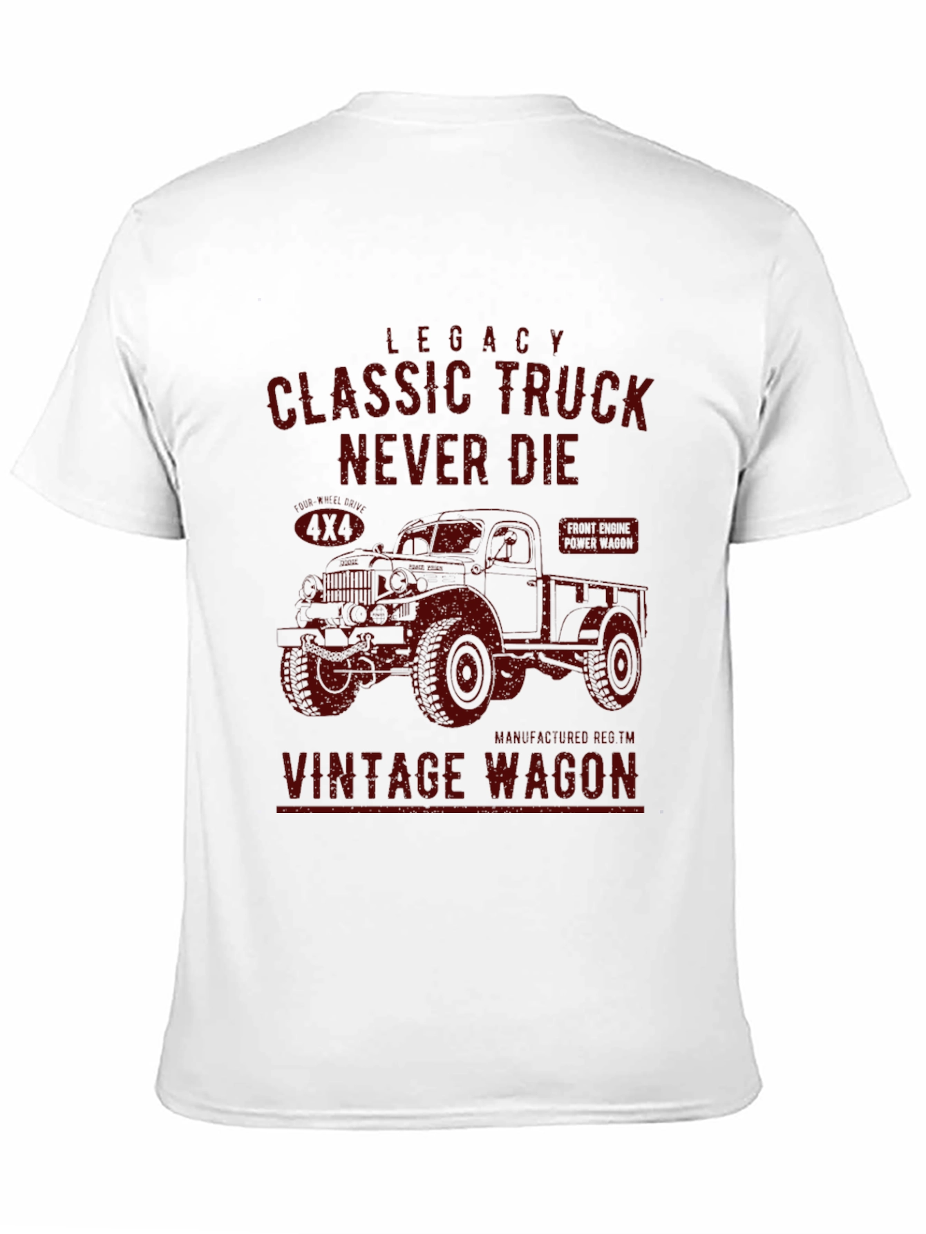 Classic Truck Vintage Wagon Black T-Shirt