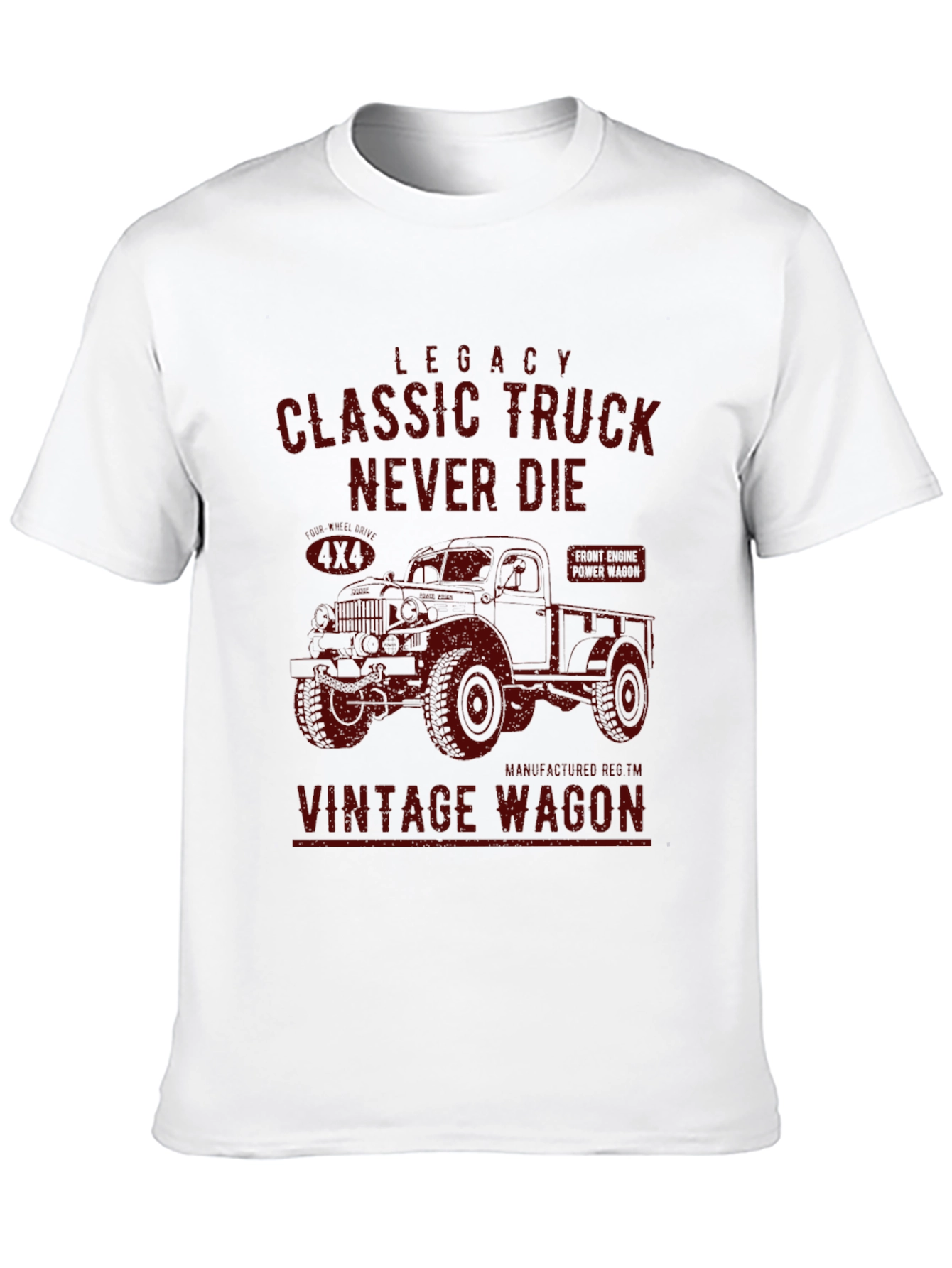 Classic Truck Vintage Wagon Black T-Shirt
