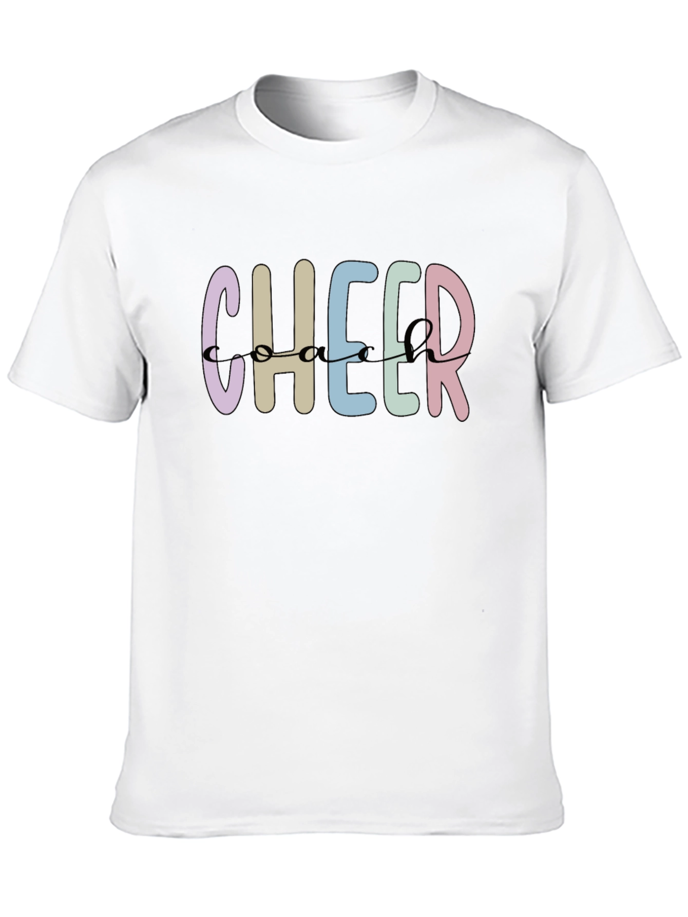 Cheerleader Graphic Crew Neck Tee