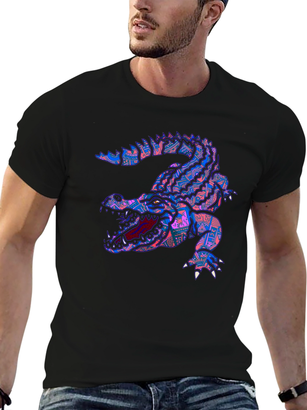 Crocodile Graphic Tee - Unique Design