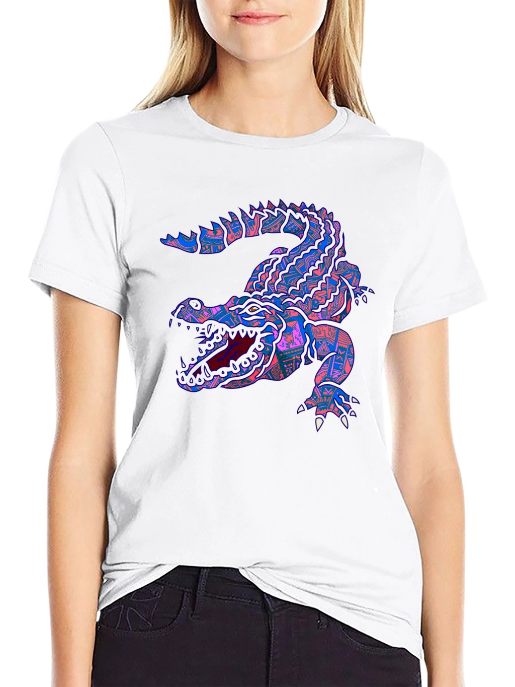 Crocodile Graphic Tee - Unique Design