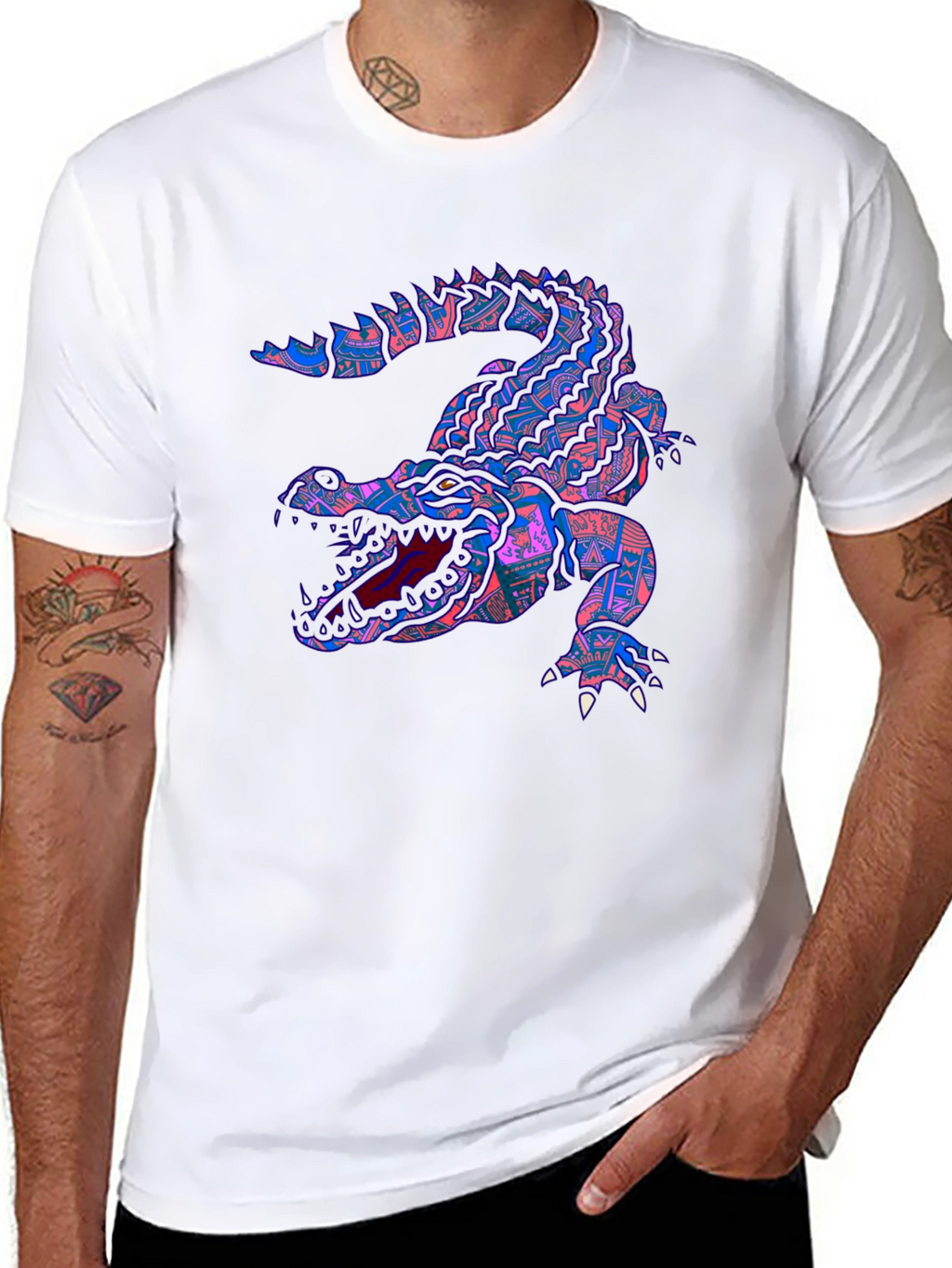 Crocodile Graphic Tee - Unique Design
