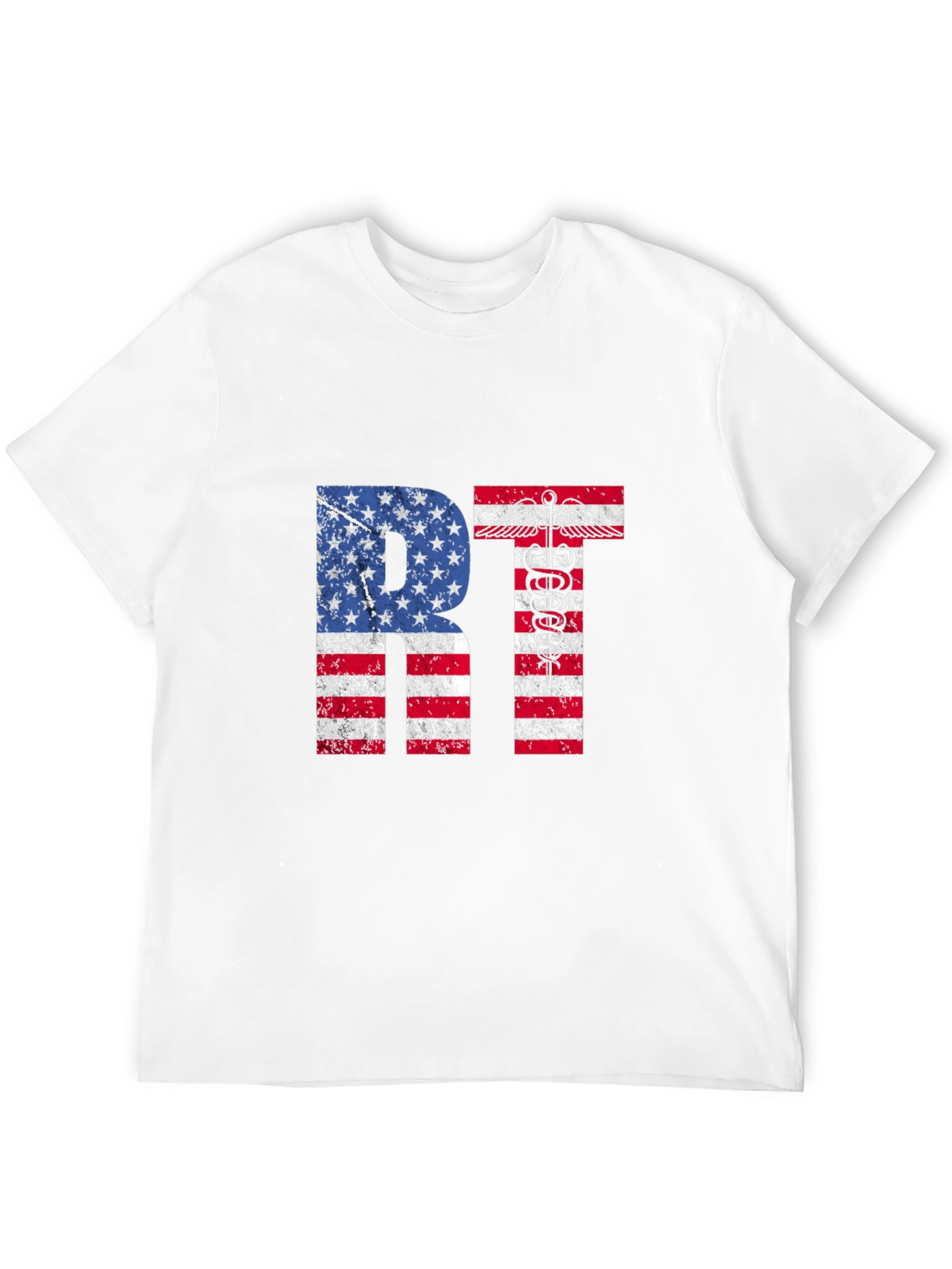 American RT T-Shirt Respiratory Therapist USA Flag Tee