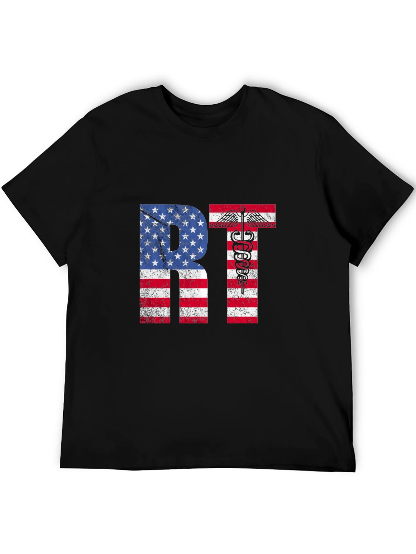 American RT T-Shirt Respiratory Therapist USA Flag Tee