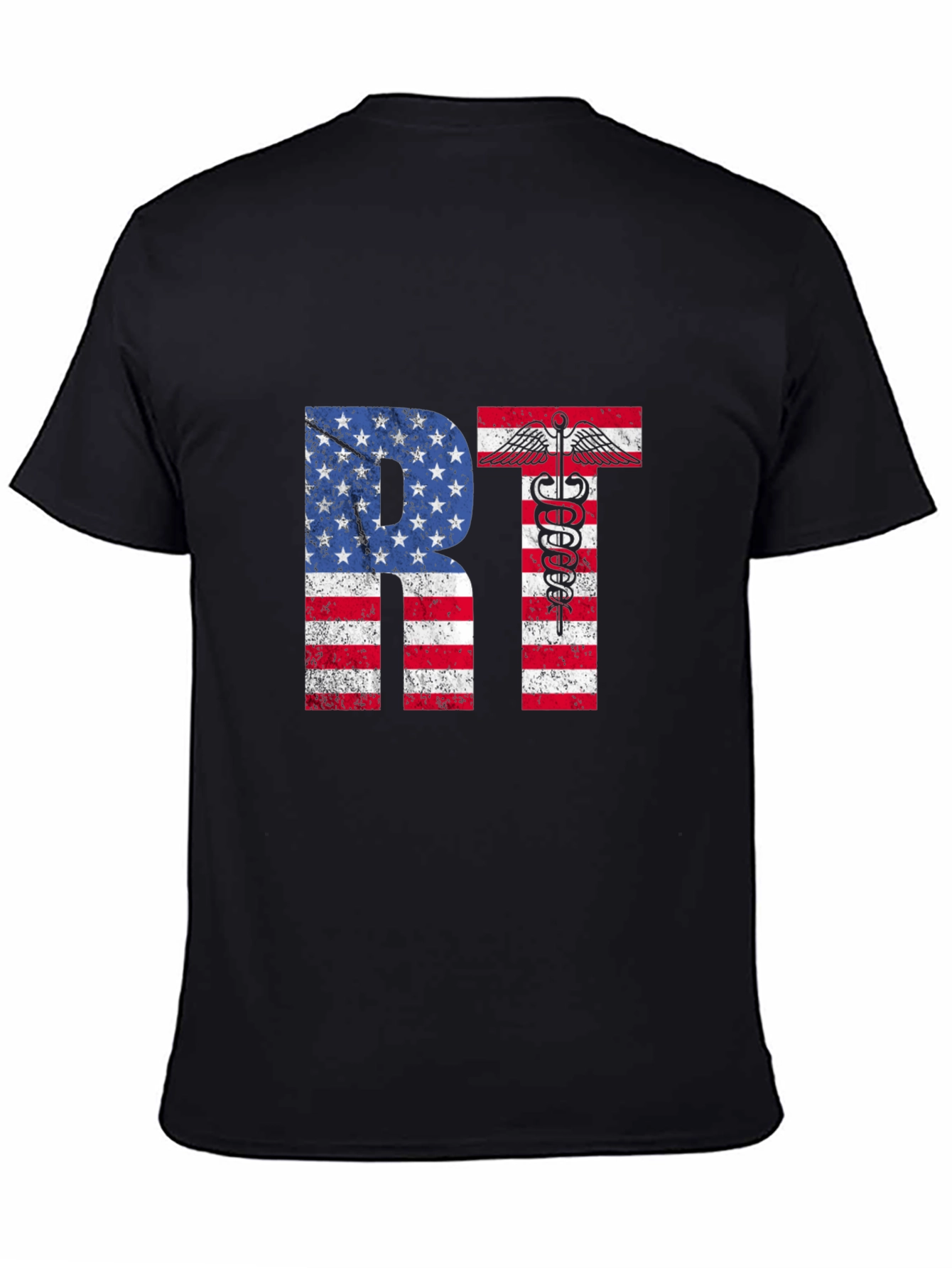 American RT T-Shirt Respiratory Therapist USA Flag Tee