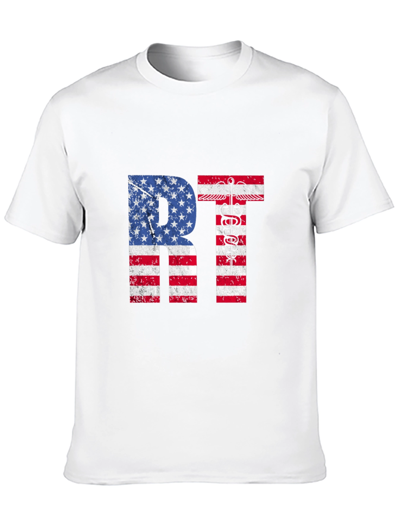 American RT T-Shirt Respiratory Therapist USA Flag Tee