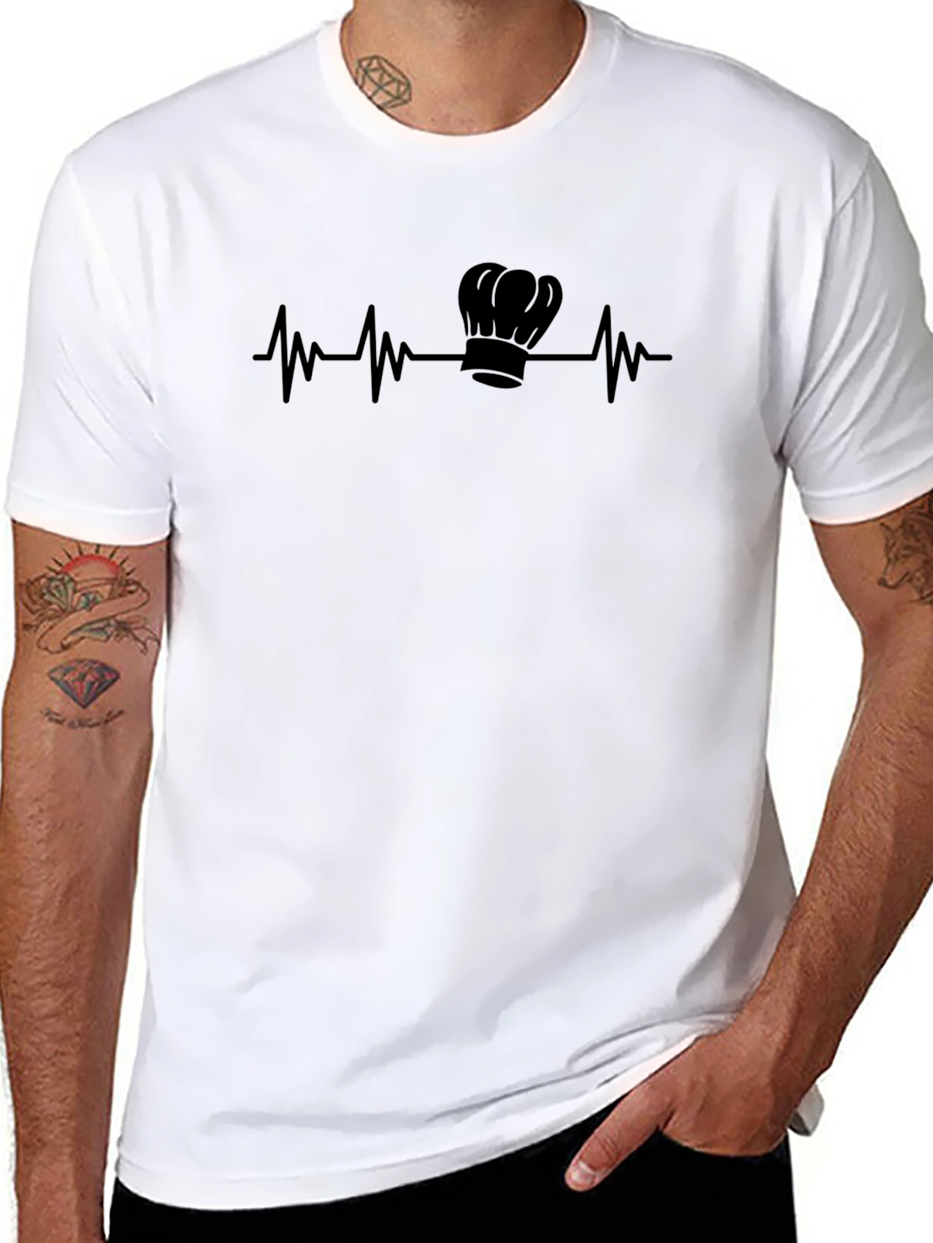 Chefs Heartbeat Tee - Culinary Passion T-Shirt
