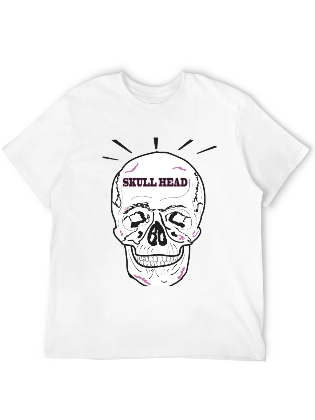 Skull Head Graphic Black T-Shirt