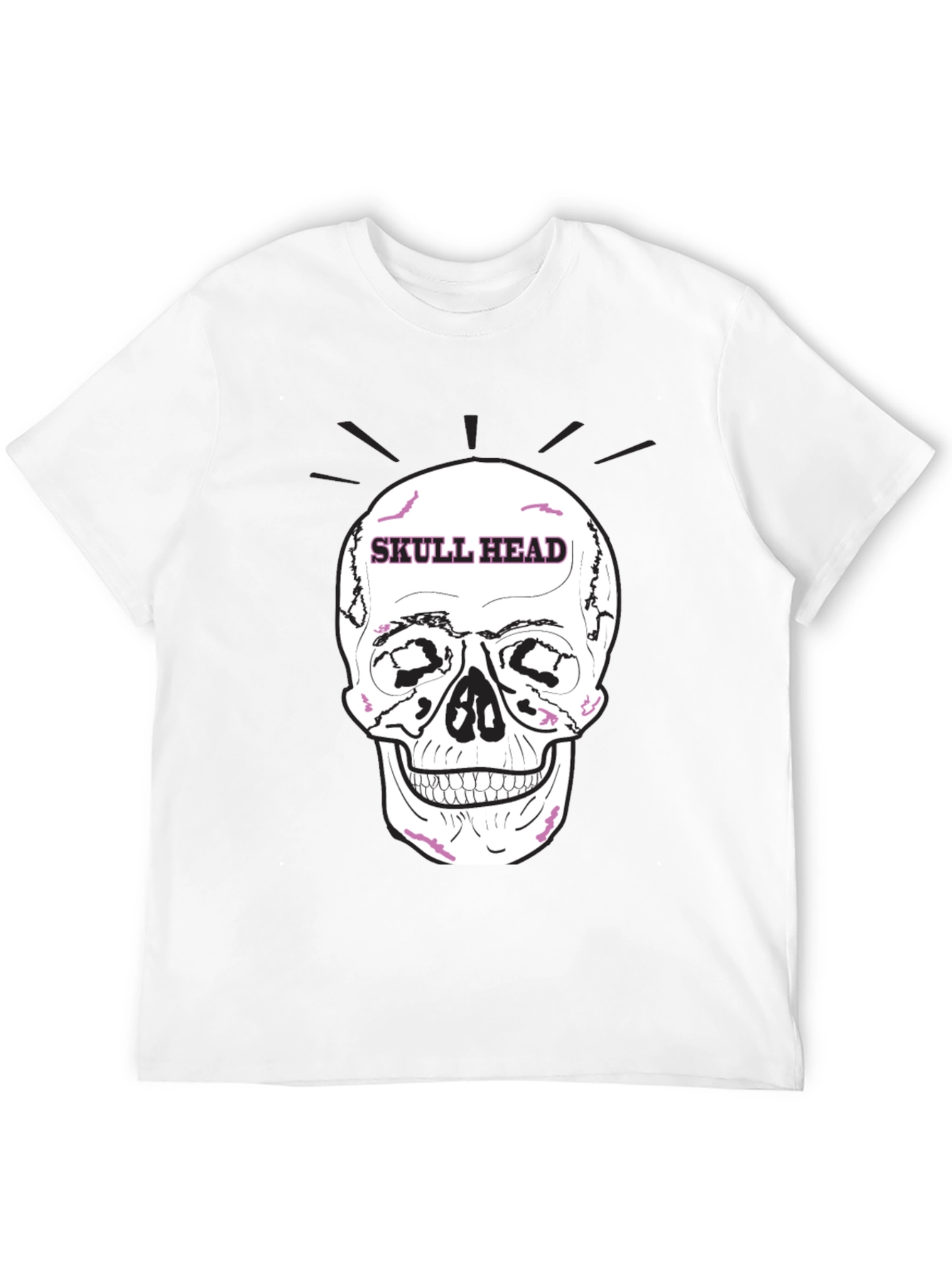 Skull Head Graphic Black T-Shirt