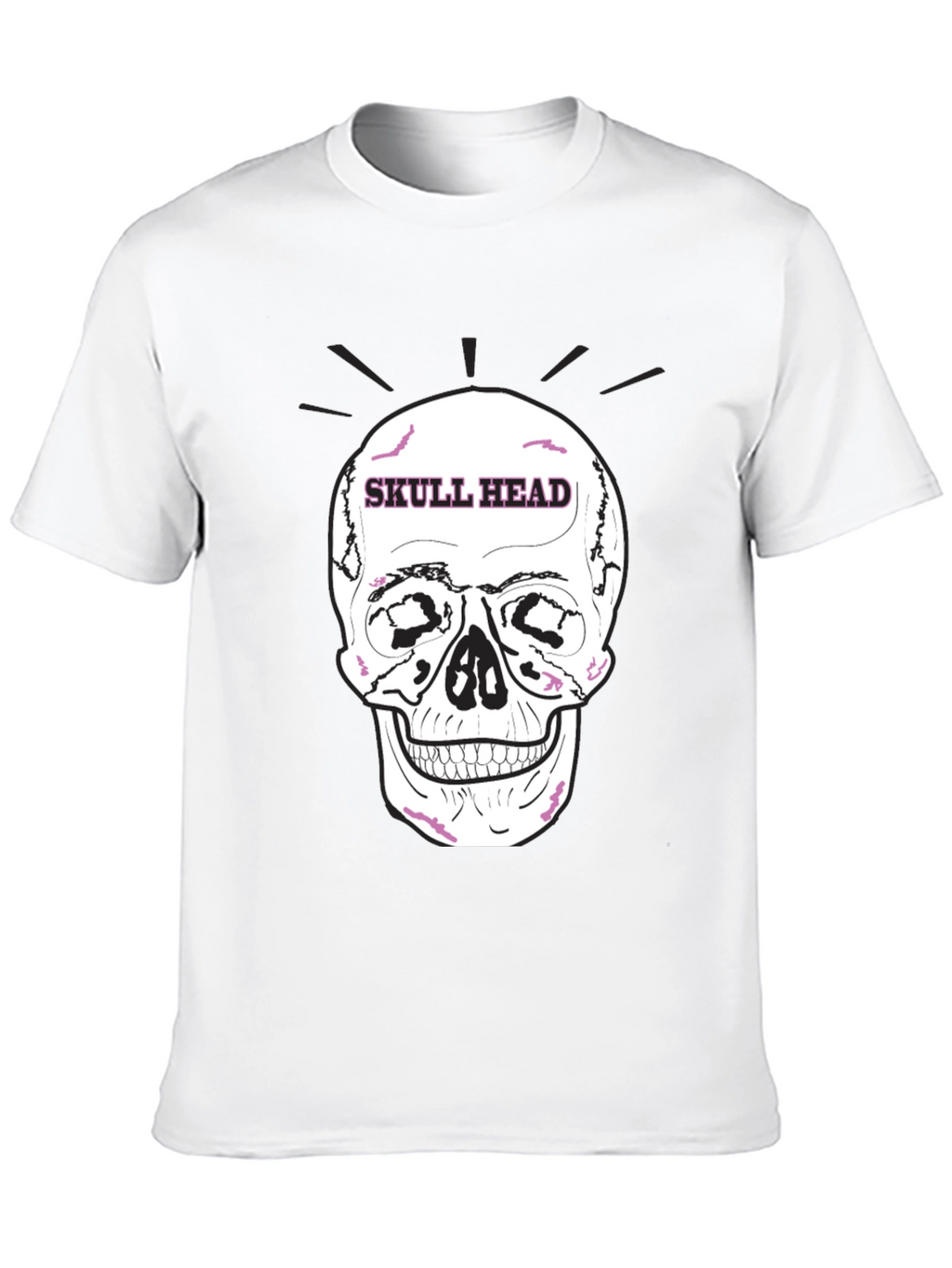 Skull Head Graphic Black T-Shirt