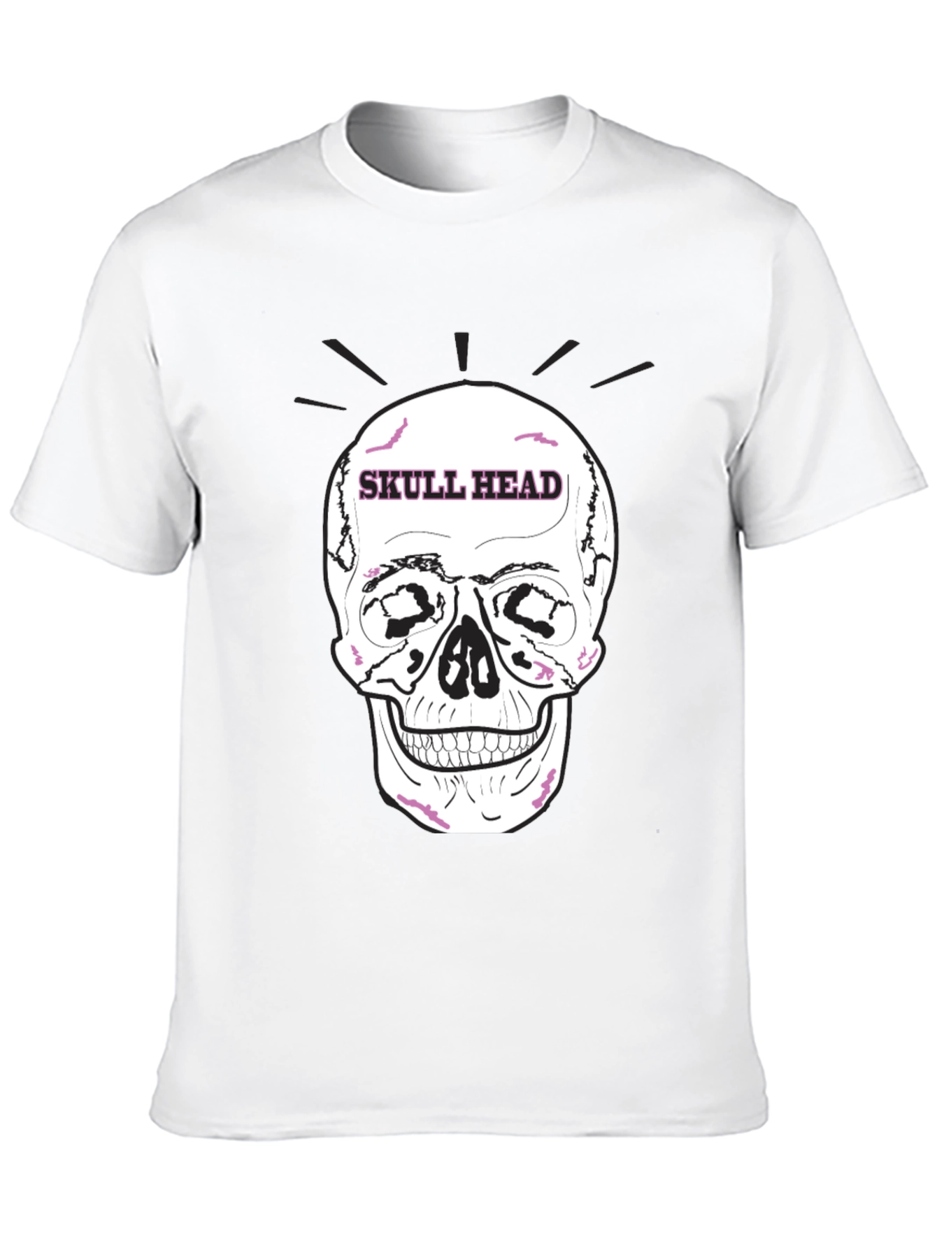 Skull Head Graphic Black T-Shirt