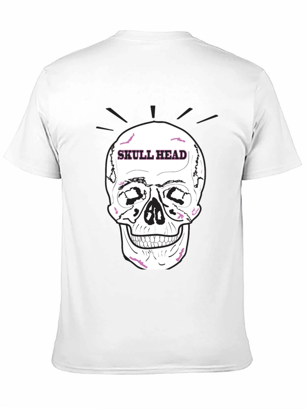 Skull Head Graphic Black T-Shirt