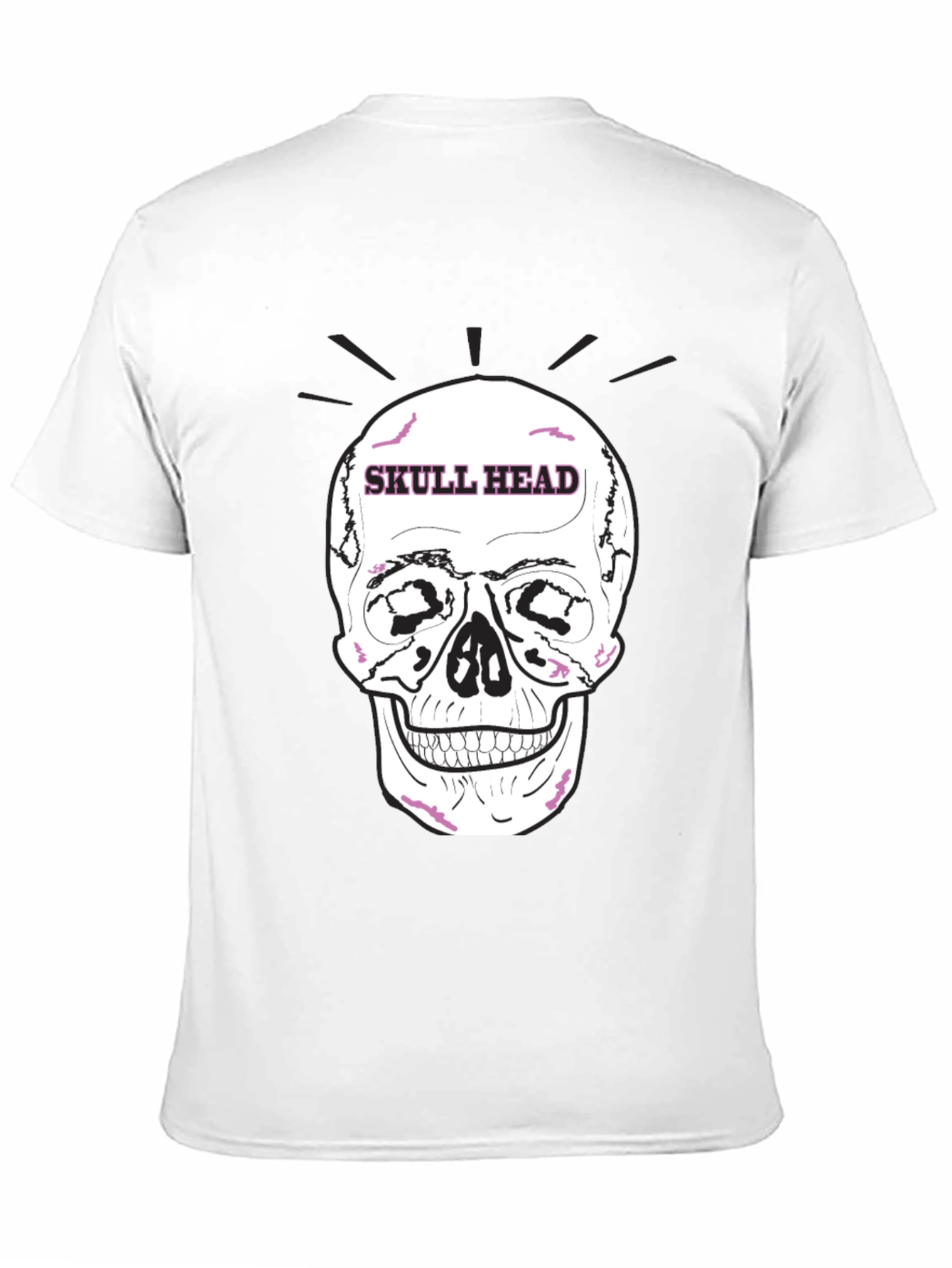 Skull Head Graphic Black T-Shirt