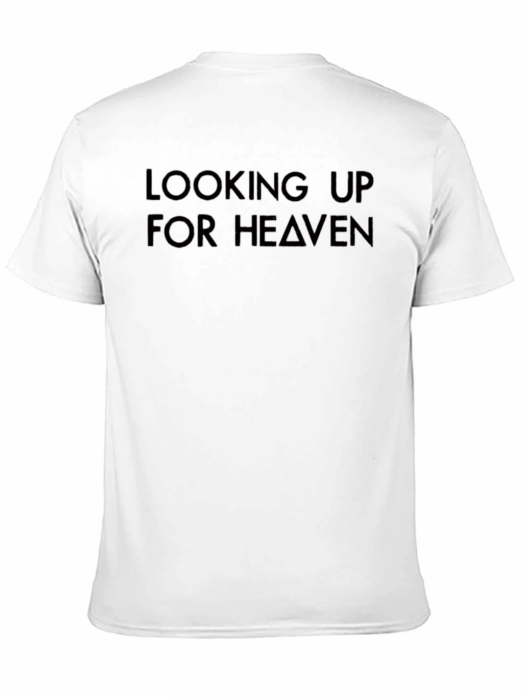 Looking Up For Heaven Black T-Shirt