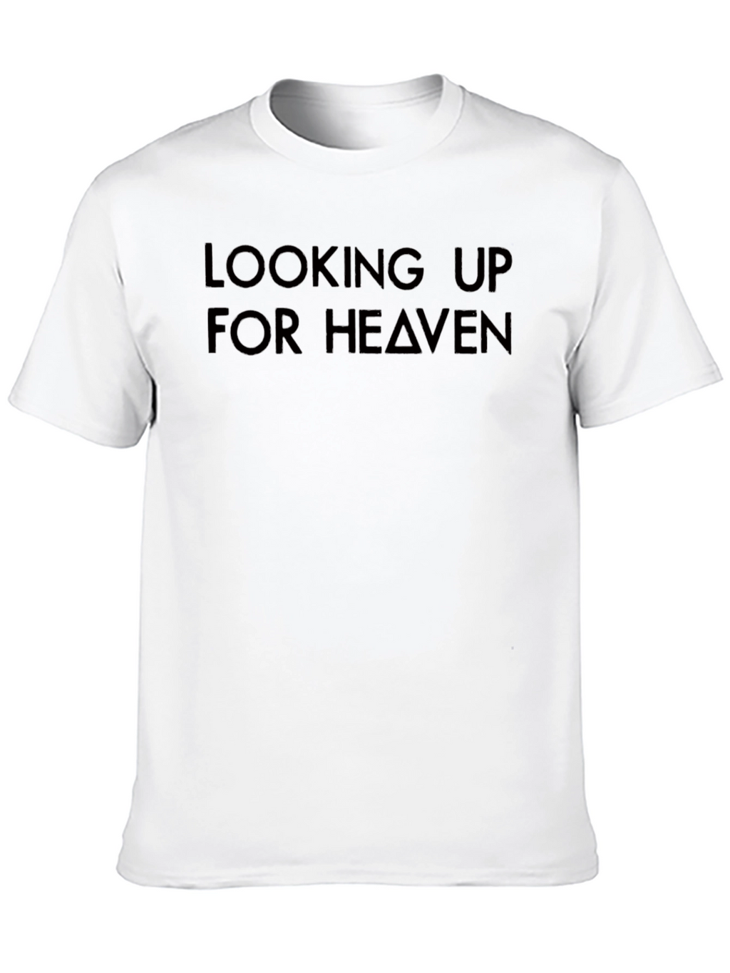 Looking Up For Heaven Black T-Shirt