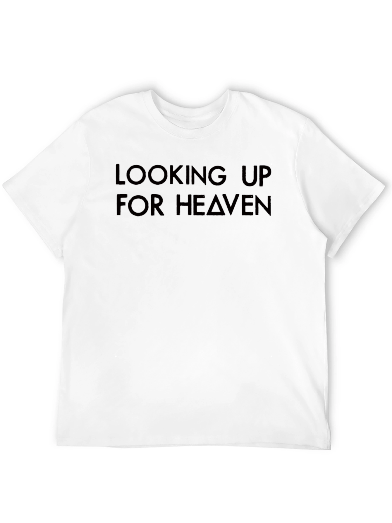 Looking Up For Heaven Black T-Shirt