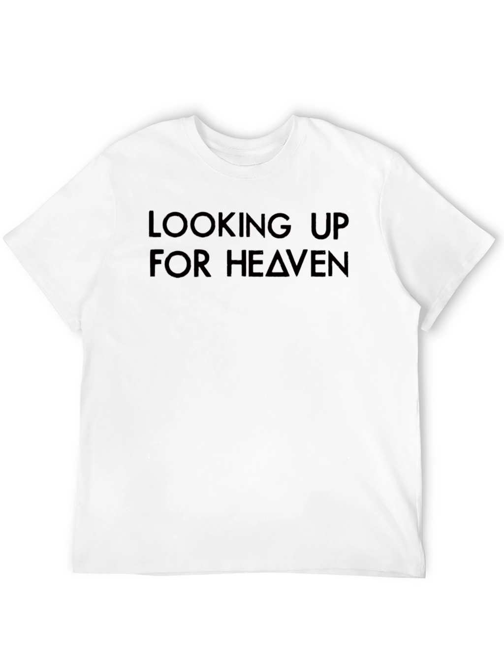 Looking Up For Heaven Black T-Shirt