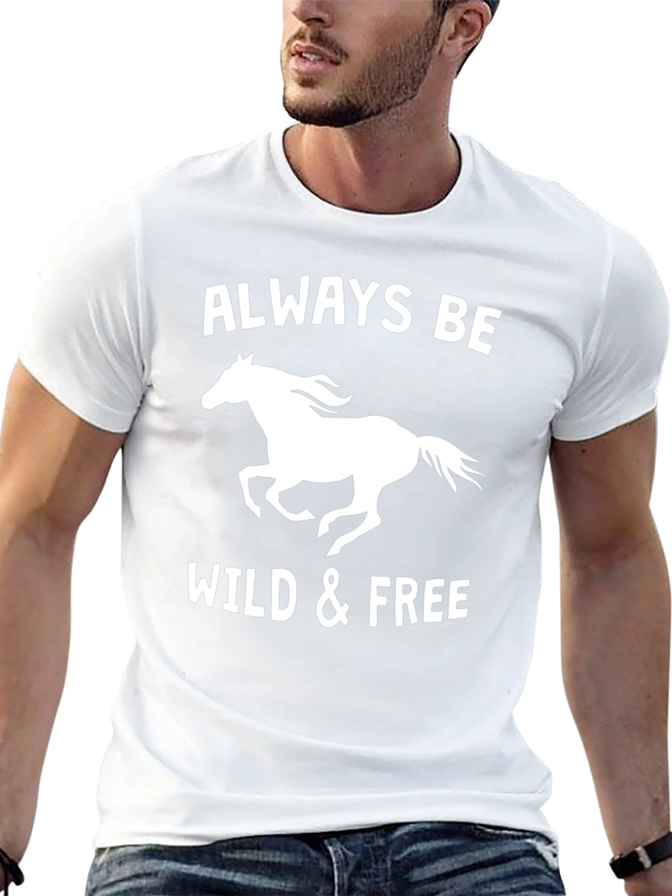 Always Be Wild & Free Horse Graphic Tee