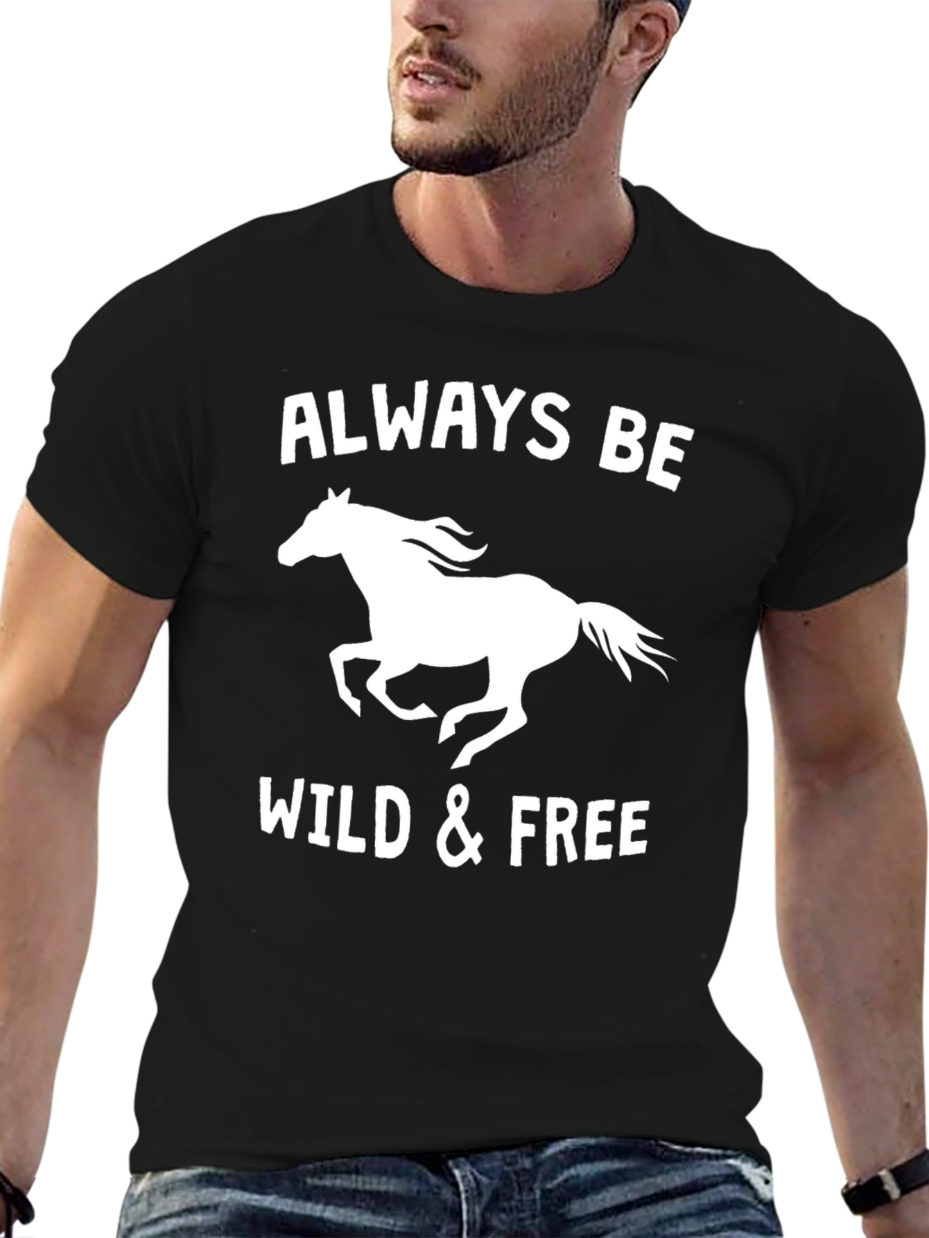 Always Be Wild & Free Horse Graphic Tee