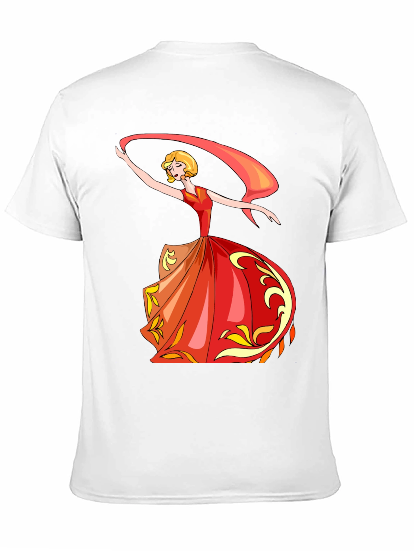 Dancing Woman Graphic Print T-Shirt