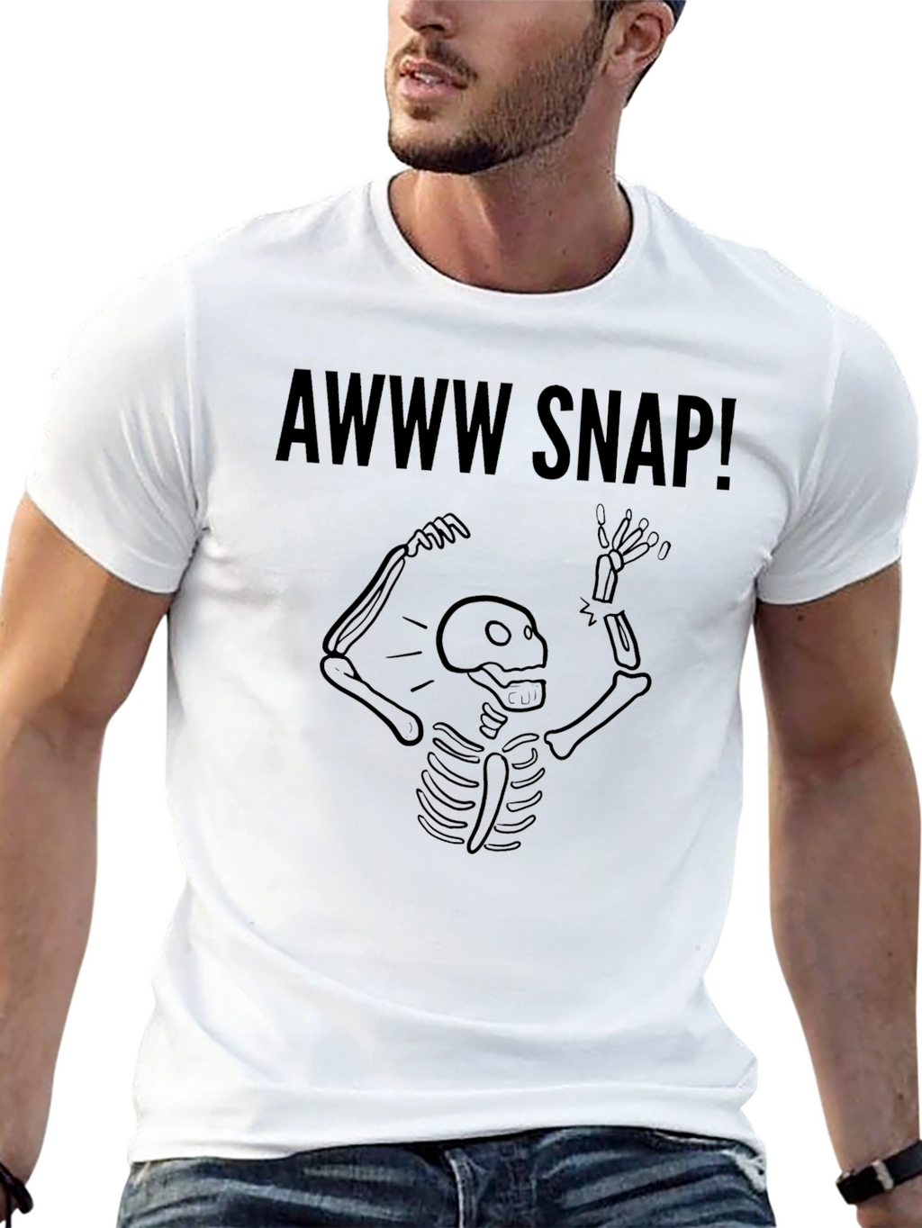 Awww Snap! Skeleton Graphic Tee