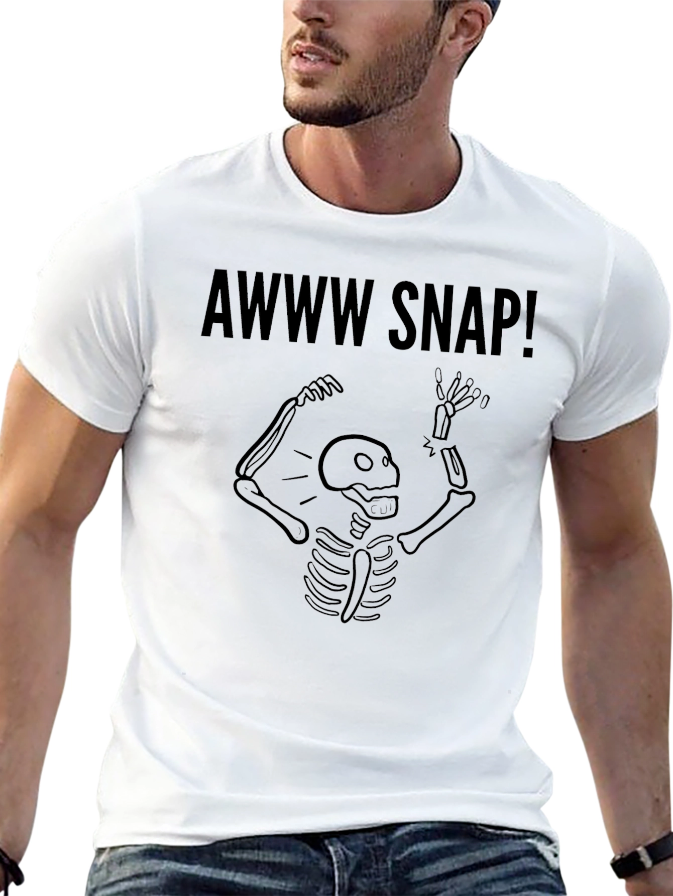 Awww Snap! Skeleton Graphic Tee