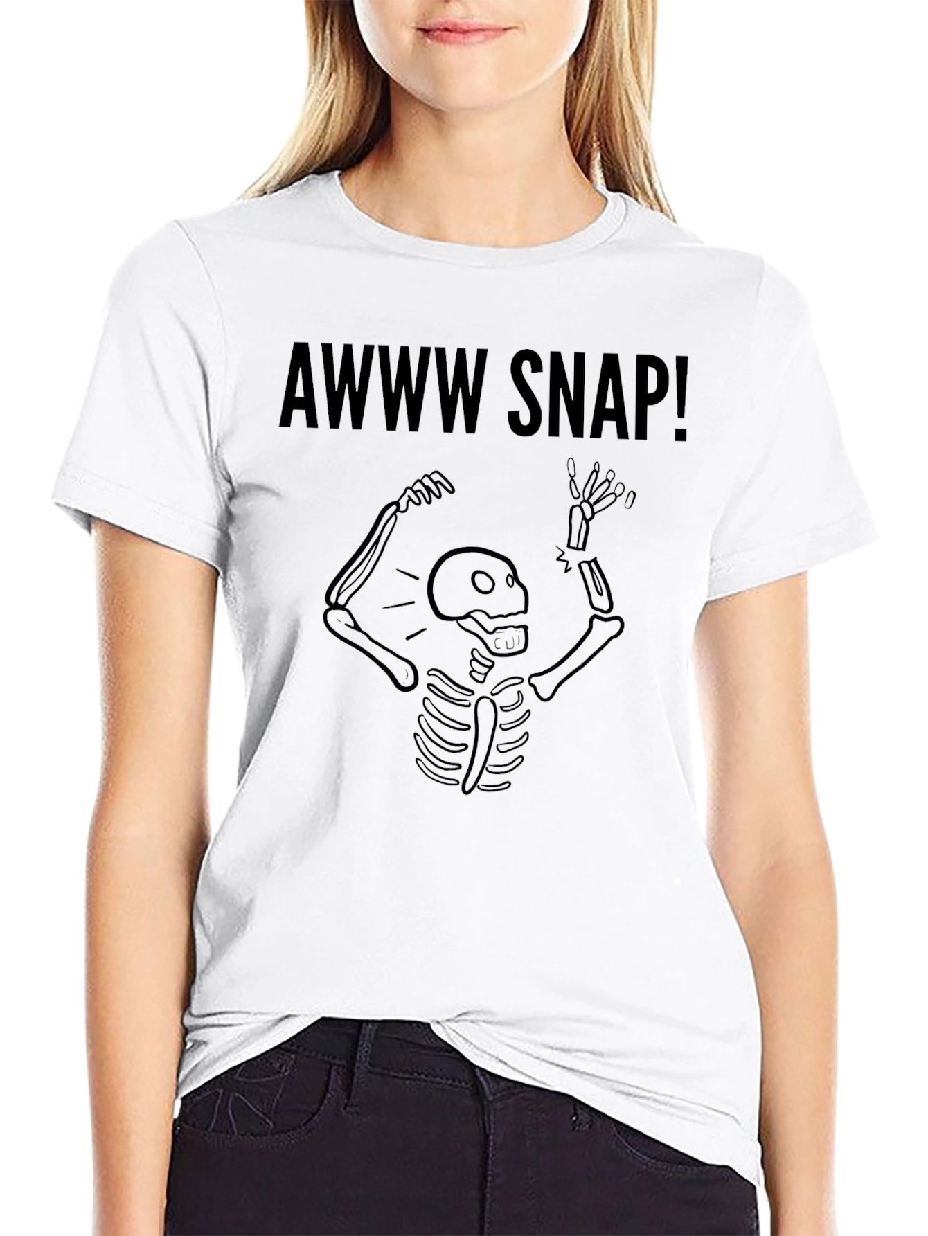 Awww Snap! Skeleton Graphic Tee