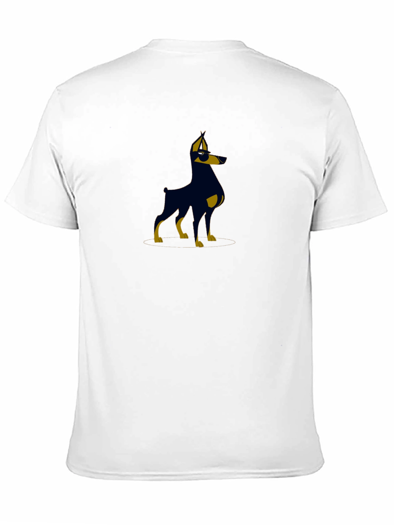Cool Doberman Graphic Tee - Black