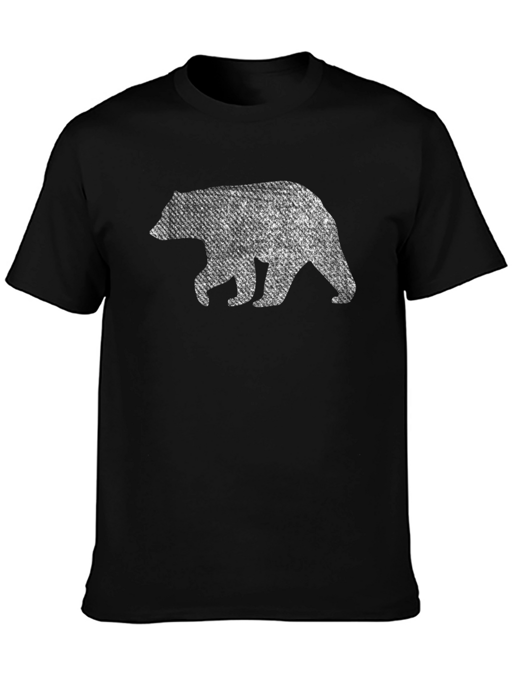 Bear Graphic Print Crew Neck T-Shirt