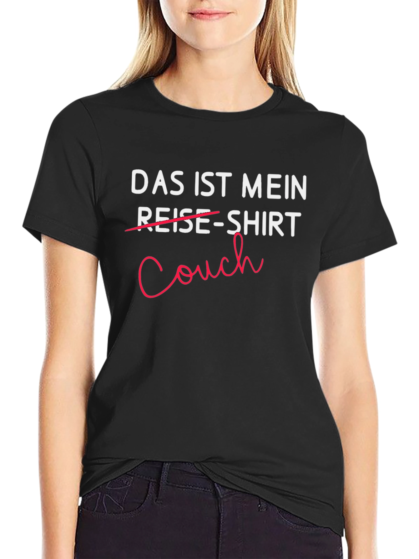 Das Ist Mein Couch-Shirt - Comfortable Black T-Shirt